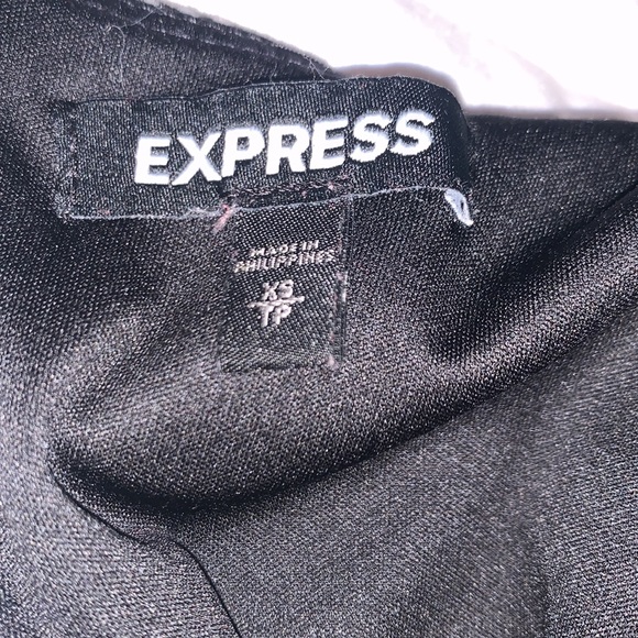 EXPRESS BLACK AND WHITE SLEEVELESS MIDI CAREER DRESS - Picture 5 of 6